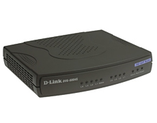 Шлюз D-Link DVG-6004S, VoIP Gateway, 4хFXO, 4x10/100BASE-TX (LAN), 1x10/100BASE-TX (WAN)